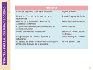 34
Historia
La mujer española durante la Ilustración Miguel Arévalo
Rusia 1917, un hito en la historia de la
Humanidad
Raf...
