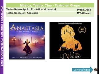 Música, Teatro, Cine - Teatro en Grupo
Teatro Nuevo Apolo: El médico, el musical Prada, José
Mª/ AlfonsoTeatro Coliseum: A...