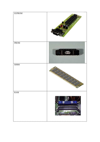 EEPROM




PROM




SIMM




RAM
 