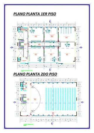 PLANO PLANTA 1ER PISO
PLANO PLANTA 2DO PISO
 