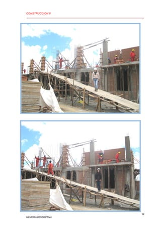CONSTRUCCION II
29
MEMORIA DESCRIPTIVA
 