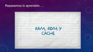 Repasemos lo aprendido….
 