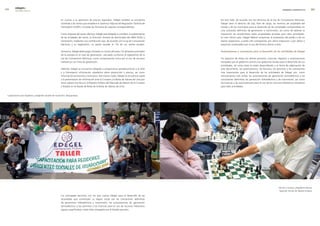 00      edegel09
         INFORME ANUAL                                                                                                                                                                                         GOBIERNO CORPORATIVO        0


                                                         En cuanto a la aplicación de precios regulados, Edegel también se encuentra             De otro lado, de acuerdo con los términos de la Ley de Concesiones Eléctricas,
                                                         sometida a las tarifas que establece la Gerencia Adjunta de Regulación Tarifaría de     Edegel tiene el derecho de usar, libre de cargo, los terrenos de propiedad del
                                                         Osinergmin (GART), incluidas las fórmulas de reajuste correspondientes.                 Estado y de los municipios para el desarrollo de las actividades comprendidas en
                                                                                                                                                 una concesión definitiva de generación o transmisión, así como de obtener la
                                                         Como empresa del sector eléctrico, Edegel está obligada a contribuir al sostenimiento   imposición de servidumbres sobre propiedades privadas para tales actividades.
                                                         de las entidades del sector, la Dirección General de Electricidad del MEM (DGE) y       En este último caso, Edegel deberá compensar al propietario del predio o de los
                                                         Osinergmin, mediante una contribución que, de acuerdo con la Ley de Concesiones         bienes respectivos, cuando ello corresponda, por dicha imposición y por daños y
                                                         Eléctricas y su reglamento, no podrá exceder el 1% de sus ventas anuales.               perjuicios ocasionados por el uso del terreno afecto a esta.

                                                         Asimismo, Edegel debe pagar al Estado un monto de hasta 1% del precio promedio          autorizaciones y concesiones para el desarrollo de las actividades de edegel
                                                         de la energía en el nivel de generación, calculado conforme al reglamento de la
                                                         Ley de Concesiones Eléctricas, como compensación única por el uso de recursos           Sin perjuicio de todos los demás permisos, licencias, registros y autorizaciones
                                                         hidráulicos con fines de generación.                                                    otorgados por el gobierno central y los gobiernos locales para el desarrollo de sus
                                                                                                                                                 actividades, tal como estas se están desarrollando a la fecha de elaboración de
                                                         Además, Edegel se encuentra obligada a proporcionar periódicamente a la DGE             este documento, las autorizaciones, las licencias, los permisos y las concesiones
                                                         y a Osinergmin información estadística sobre producción y precios, así como             más importantes para el desarrollo de las actividades de Edegel son, como
                                                         información económica y financiera. Del mismo modo, Edegel se encuentra sujeta          mencionamos más arriba, las autorizaciones de generación termoeléctrica y las
                                                         a la presentación de información ante la Conasev y la Bolsa de Valores de Lima por      concesiones definitivas de generación hidroeléctrica y de transmisión, así como
                                                         tener valores inscritos en el Registro Público del Mercado de Valores de la Conasev     las licencias y las autorizaciones para el uso de los recursos hidráulicos necesarios
                                                         y listados en la Rueda de Bolsa de la Bolsa de Valores de Lima.                         para tales actividades.


 Capacitación para regidores y dirigentes sociales de Huarochirí, Moyopampa.




                                                                                                                                                                                                           Hernán Carrasco y Rigoberto Novoa,
                                                                                                                                                                                                           Segundo Torneo de Ajedrez Endesa.

                                                         Los principales permisos con los que cuenta Edegel para el desarrollo de las
                                                         actividades que constituyen su objeto social son las concesiones definitivas
                                                         de generación hidroeléctrica y transmisión, las autorizaciones de generación
                                                         termoeléctrica y los permisos y las licencias para el uso de recursos hidráulicos
                                                         (aguas superficiales), todos ellos otorgados por el Estado peruano.
 