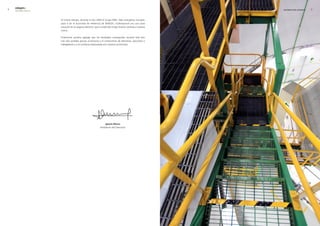 edegel09
    INFORME ANUAL                                                                                         INFORMACIÓN GENERAL   9


                    Al mismo tiempo, durante el año �009 el Grupo ENEL, líder energético mundial,
                    pasó a ser el accionista de referencia de ENDESA, multinacional con una clara
                    vocación en el negocio eléctrico, que a través del Grupo Enersis controla a nuestra
                    matriz.

                    Finalmente quisiera agregar que los resultados conseguidos durante este año
                    han sido posibles gracias al esfuerzo y el compromiso de directores, ejecutivos y
                    trabajadores y a la confianza depositada por nuestros accionistas.




                                                               Ignacio Blanco
                                                          Presidente del Directorio
 