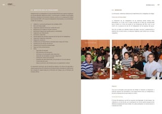 edegel09
      INFORME ANUAL                                                                                                                                                                                          PROGRESO SOCIAL    


                      5.6. beneficios Para los trabajaDores                                                                               5.7. bienestar

                      Edegel brinda a sus trabajadores un conjunto de beneficios que supera lo exigido por                                A continuación, reseñamos celebraciones emblemáticas de los trabajadores de Edegel.
                      las normas laborales vigentes en el Perú. A continuación, se detallan los principales
                      beneficios incluidos en el Convenio Colectivo suscrito con la organización sindical                                 fiesta de confraternidad
                      para el periodo �009 - �013 y que los trabajadores sindicalizados y no sindicalizados
                      reciben de la empresa.                                                                                              La integración de los trabajadores de las empresas donde Endesa tiene
                                                                                                                                          participación en el Perú fue el motivo principal de la fiesta de confraternidad
                      •    Adelanto a cuenta de participación de utilidades �009.                                                         que se realizó en el mes de octubre en las instalaciones del Polo Club, la cual
                      •    Bono de Productividad.                                                                                         contó con la presencia de más de mil trabajadores de las empresas del grupo.
                      •    Asignación especial mensual por cambio de turno.
                      •    Bonificación por trabajo en horario nocturno.                                                                  Este año se realizó una divertida mañana de juegos, concurso y posteriormente la
                      •    Bonificación especial por guardia pasiva o referibilidad.                                                      presencia de un show cómico y el almuerzo respectivo, para concluir con una fiesta
                      •    Asignación por fallecimiento.                                                                                  integradora.
                      •    Formación y desarrollo.
                      •    Ayuda especial por estudios superiores de los hijos de los trabajadores.
                      •    Asignación integral por educación.
                      •    Asignación vacacional.
                      •    Gratificación por Fiestas Patrias y Navidad sobre la base de 35 días.
                                                                                                              Fiesta de Confraternidad.
                      •    Gratificación por tiempo de servicios.
                      •    Préstamos por situaciones excepcionales.
                      •    Pago por horas extraordinarias.
                      •    Otros:
                           -    Aguinaldo de Navidad.
                           -    Plan preventivo de vacunación.
                           -    Gimnasio en las principales sedes deportivas.
                           -    Desarrollo de actividades culturales y deportivas.
                           -    Orientación médica personalizada.
                           -    Exámenes de salud adicionales a los previstos en la norma laboral.
                           -    Control del niño sano.
                           -    Apoyo económico y de infraestructura a la organización sindical.

                      Es importante mencionar que los beneficios relativos a los temas de seguridad y
                      salud ocupacional en el Convenio con el Sindicato están orientados al cumplimiento
                      de la legislación vigente dada por el Ministerio de Trabajo y por el Ministerio de
                      Energía y Minas.




                                                                                                                                          deporte

                                                                                                                                          Una de las principales preocupaciones de Edegel es fomentar la integración y
                                                                                                                                          propiciar espacios de camaradería y sano esparcimiento entre sus trabajadores y
                                                                                                                                          los de las empresas del Grupo Endesa en el Perú

                                                                                                                                          Torneo de bowling

                                                                                                                                          El Torneo de bowling es una de las ocasiones más esperadas. En esta ocasión, fue
                                                                                                                                          celebrado en el mes de julio con la participación de más de setenta equipos de las
                                                                                                                                          diferentes empresas del Grupo Endesa, los cuales participaron con temas alusivos a
                                                                                                                                          la década de los 80.
 