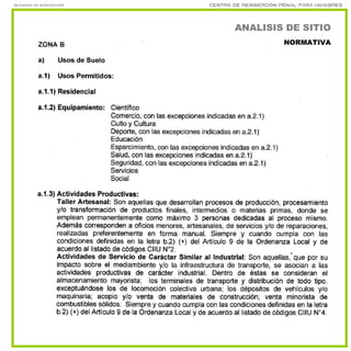 nota_
Seminario de investigación Centro de reinserción penal para hombres
nota_nota_
6
3
ANALISIS DE SITIO
NORMATIVA
 