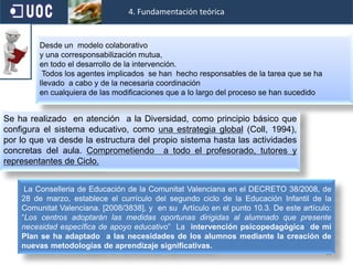 164. Fundamentación teórica, normativa y psicopedagógicaSeleccionar Información relevante susceptible de ayudarme a:  entender  y explicar qué y cómo aprendían los alumnos, y saber qué hacía cada profesoray como lo hacía para promoverel proceso de aprendizaje. (Coll, 1986,1990)Registrar Adecuando el fin a los siguientes objetivos: Organizar Las respuestas de cada aula a nivel global e individual las he podido analizar por segmentos de interactividad diferentes (Coll, Onrrubia, 2009)
