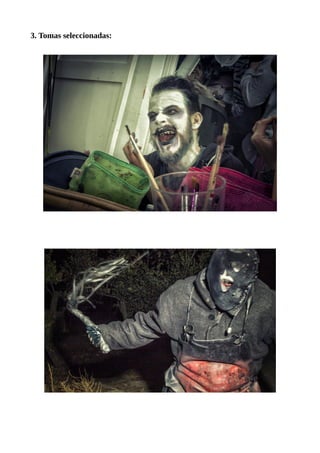 3. Tomas seleccionadas:
 