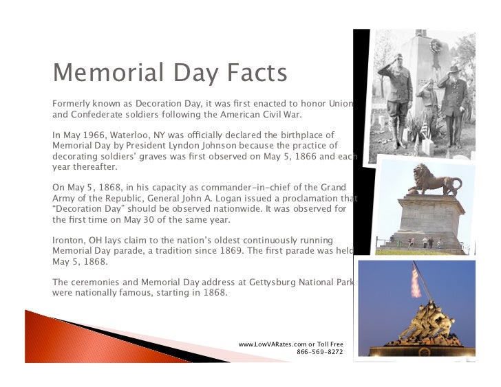 The History Of Memorial Day The history of memorial day