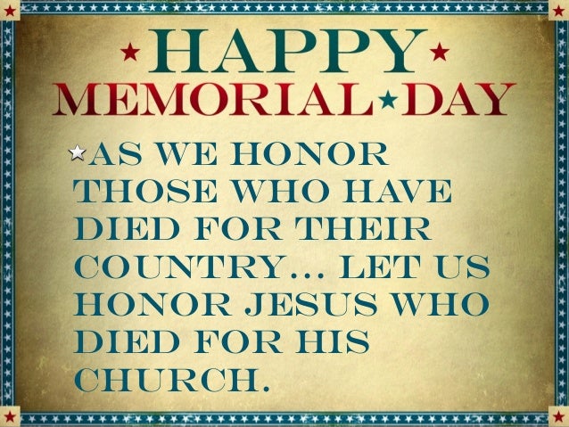 memorial day service power point memorial day power point