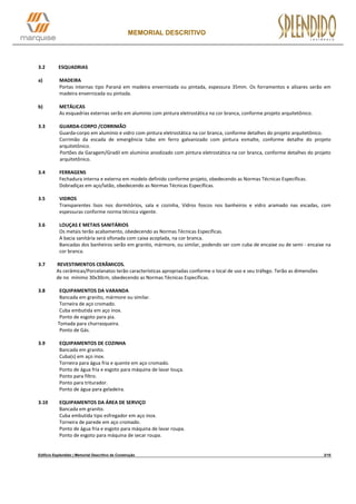Memorial descritivo | PDF