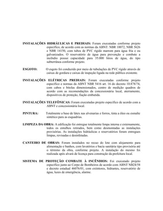 Memorial descritivo comercial | DOC
