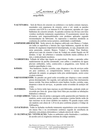 Memorial descritivo residencial | DOC
