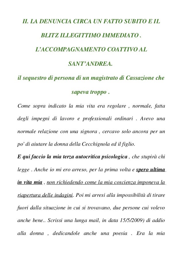 Sequestro Di Persona Memoriale Parte Seconda Il Blitz E