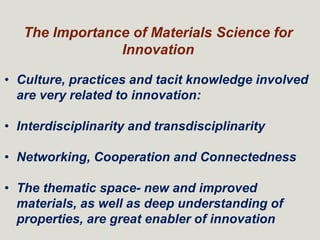 New Perspectives on Materials Science and Innovation in Brazil.