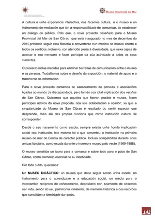 Memoria museo do mar 2010 1ªparte