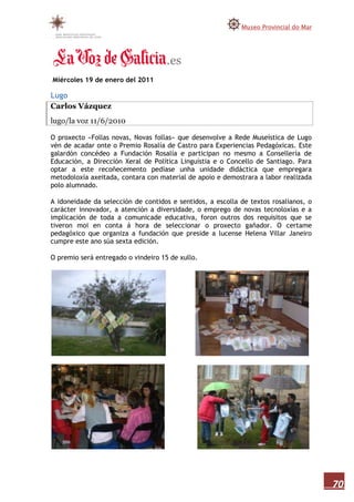 Memoria museo do mar 2010 1ªparte