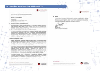 DICTAMEN DE AUDITORES INDEPENDIENTES
 
