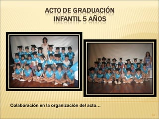 Colaboración en la organización del acto… 