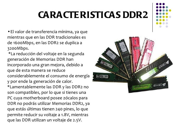 10 características de la memoria ram