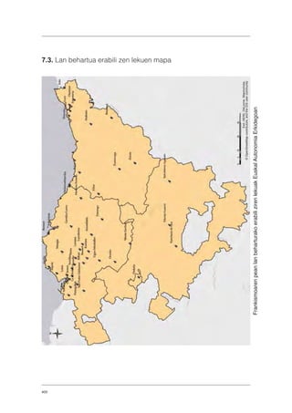 400
7.3. Lan behartua erabili zen lekuen mapa
FrankismoarenpeanlanbeharturakoerabilizirenlekuakEuskalAutonomiaErkidegoan
Esri,HERE,DeLorme,MapmyIndia,
©OpenStreetMapcontributors,andtheGISusercommunity
 