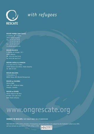 Memoria RESCATE 2007 - inglés