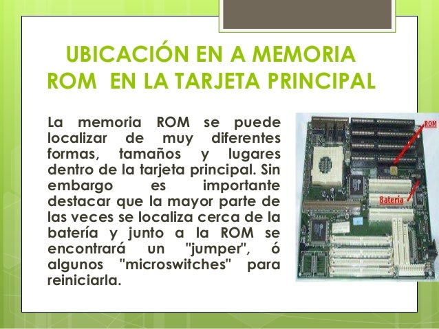10 características de la memoria rom