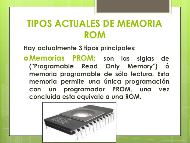 10 características de la memoria rom