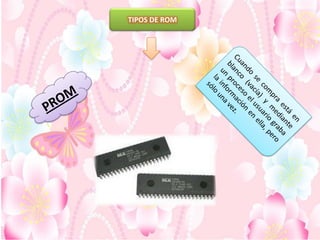 TIPOS DE ROM

 
