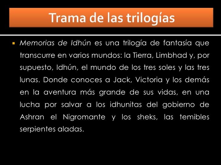 Memorias De Idhun