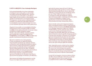 11
CANTO A AREQUIPA, César Atahualpa Rodríguez
En la quietud denegrida de una lenta madrugada,
el estanque de ojos verdes guiña su verde mirada...
Los prados entumecidos soñando están. Amanece,
y un jazminero que sueña desde su sueño florece.
Sopla el gallo entre las sombras su destemplada corneta
rajando el cristal del viento con estrepitosa grieta.
El campanario, a lo lejos, parece un fantasma blanco
arropado en la neblina que sube desde el barranco.
La carcajada de un pavo contesta al mugir de un toro,
y en la crencha de una loma clava el Sol su peine de oro.
Despierta la tierra púber con morosidades de hembra,
toda gloriosa de trinos, haciendo estallar la siembra.
La alfalfa de tonos glaucos descubre un mar que va lejos,
luciendo locos regatos de fugitivos espejos.
Partido en dos está el valle por inmenso escalofrío
que le produjo hace tiempo la puñalada del río...
El Chachani de anchas faldas y el Misti de belfos rotos
guardan cautelosamente los futuros terremotos.
Bajo la luz turbulenta de un estío paisajista,
el cielo curva fastuoso su cúpula de amatista...
No fue leyenda el pasado de este subsuelo volcánico:
su historia es como una bala llena de pólvora y pánico.
Aquí se hicieron cañones del metal de las campanas,
para encauzar los desbordes de lavas republicanas.
Aquí las turbas pasaron por las calles, vocingleras,
haciendo escombros las casas para parar las trincheras.
Aquí doctores serenos, con un lenguaje bizarro,
dictaron leyes sapientes y prepararon motines;
aquí nació el hombre de oro: don Javier Luna Pizarro;
aquí nacieron los Quimper, los Pacheco y los Martínez...
Aquí nacieron los hombres de pensamiento y acción,
los que en la trágica lucha supieron vencer y amar;
aquí están los santos manes de García Calderón;
aquí está la Patria Libre que hizo un trovero: ¡Melgar!
Aquí los frailes humildes dieron ciencia y dieron luz,
ardiendo en cívicas ansias que les encendió las sienes;
por eso el Deán Valdivia me parece un arcabuz
y un Ateneo el cerebro del mendicante Calienes...
Aquí está la gran pradera, la almáciga de hombres sabios,
el numen de la República y el fósforo vivero;
aquí lactaron su ciencia los enardecidos labios
de dos hombres de la idea: Garaycochea y Rivero...
Aquí en los días caóticos de la hegemonía hispana,
junto a las hogueras áulicas se alzó el criollo penacho,
siendo un racimo de truenos la Academia Lauretana
y un relámpago inquietante la figura de Corbacho.
También Bolívar, el Genio, pisó esta tierra violenta;
y para invitar al baile que las abuelas le dieron,
con pedazos de quincalla, Ibáñez hizo una imprenta...
Tal es la historia sucinta de aquellos tiempos que fueron.
El Sol que lento ascendía, se ha puesto en el meridiano;
parece un tesoro inmenso que está cerca de la mano.
Muerden el perfil del monte rebaños de nubes plomas
y tijereteando el viento pasa un vuelo de palomas...
Para mí la Patria cierta, de las futuras hazañas,
está en este cofre verde que vigilan las montañas.
Aquí, respirando ancestro, se forjó mi loco empeño;
yo no he nacido peruano; yo he nacido arequipeño.
Mi cuna es este recinto de guerreros y poetas
que supieron tener juntas la lira y las bayonetas.
Esta es la entraña fecunda que está gestando ¡Cuidado!
El Porvenir que ya nace es hijo de un gran pasado...
Loca de Sol y de ensueño, mi tierra es mística y brava;
tan libre como tan bella que a todo amor se anticipa;
tiene migaja de huerta; tiene su sangre de lava;
y se perfuma la boca cuando se dice ¡Arequipa!
 