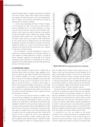 10
MEMORIASDEVENEZUELA
ESPECIALINDEPENDENCIA2009
1810-1830 REPÚBLICA, LIBERACIÓN E INTEGRACIÓN
INDEPENDENCIA
 