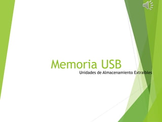 Memoria USBUnidades de Almacenamiento Extraíbles
 