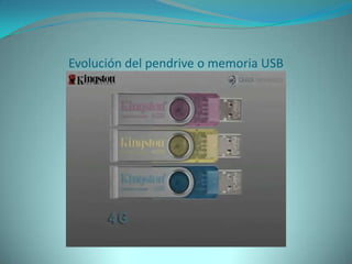 Evolución del pendrive o memoria USB
 