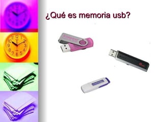 ¿Qué es memoria usb? 