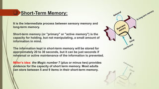 'Memories' in the light of psychology | PPTX