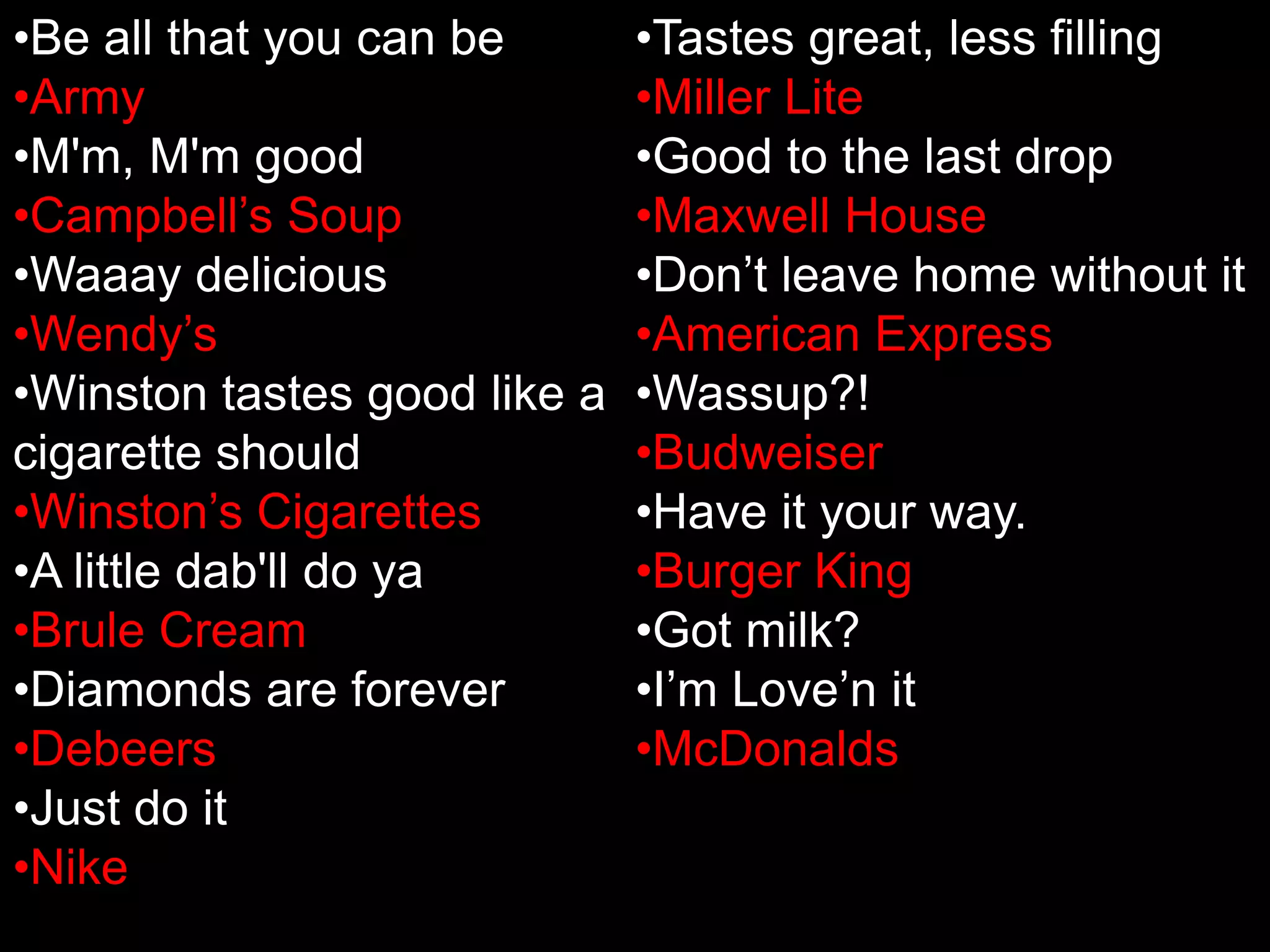 Let’s Test Your Memory for Advertisements: