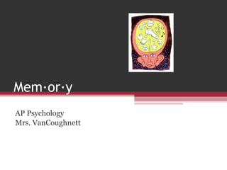 Mem·or·y AP Psychology Mrs. VanCoughnett 