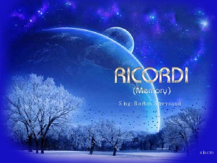 Sing: Barbra Streysand  sincro 