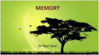 MEMORY
Dr Ravi Soni
 
