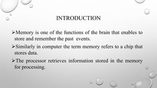 Memory | PPT