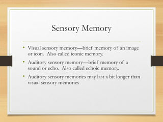 Memory Visual Explanation Memory.ppt