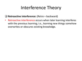 MEMORY, PROCESS AND FOGETTING IN PSYCHOLOGY | PPTX