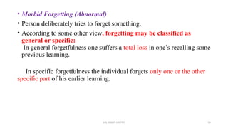 UNIT-6 COGNITIVE PROCESS TOPIC - Memory.pptx