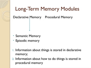 MEMORY.pptx Introduction to psychology topic memory | PPTX