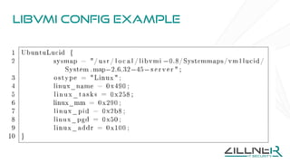 LibVMI config example
 