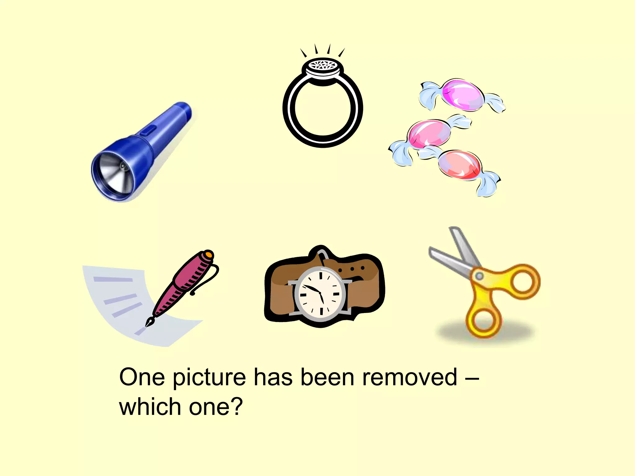 One picture has been removed –
which one?
 