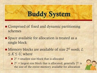 Comprehensive Overview of Memory Management in Operating Systems | PDF