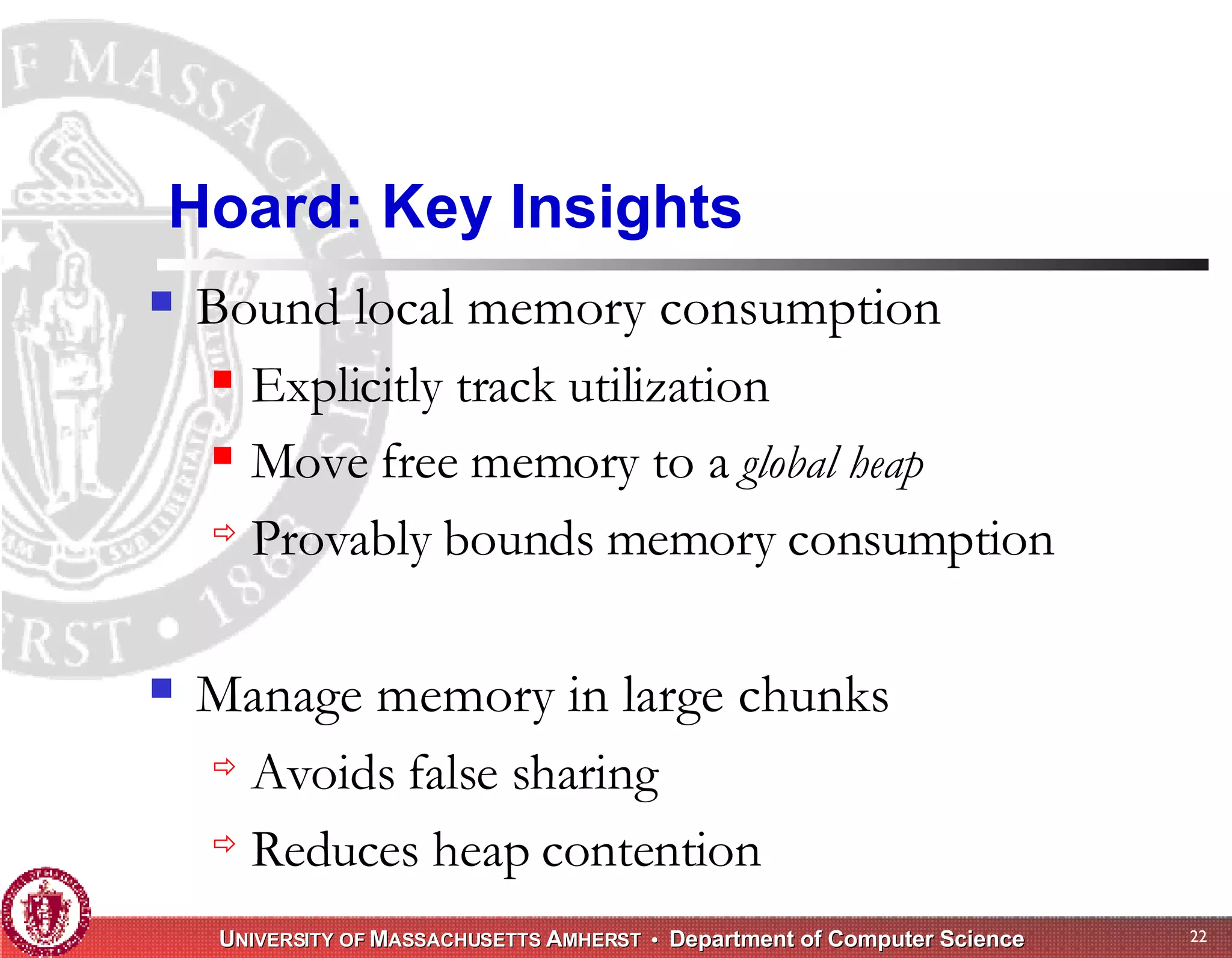 Memory Management for High-Performance Applications