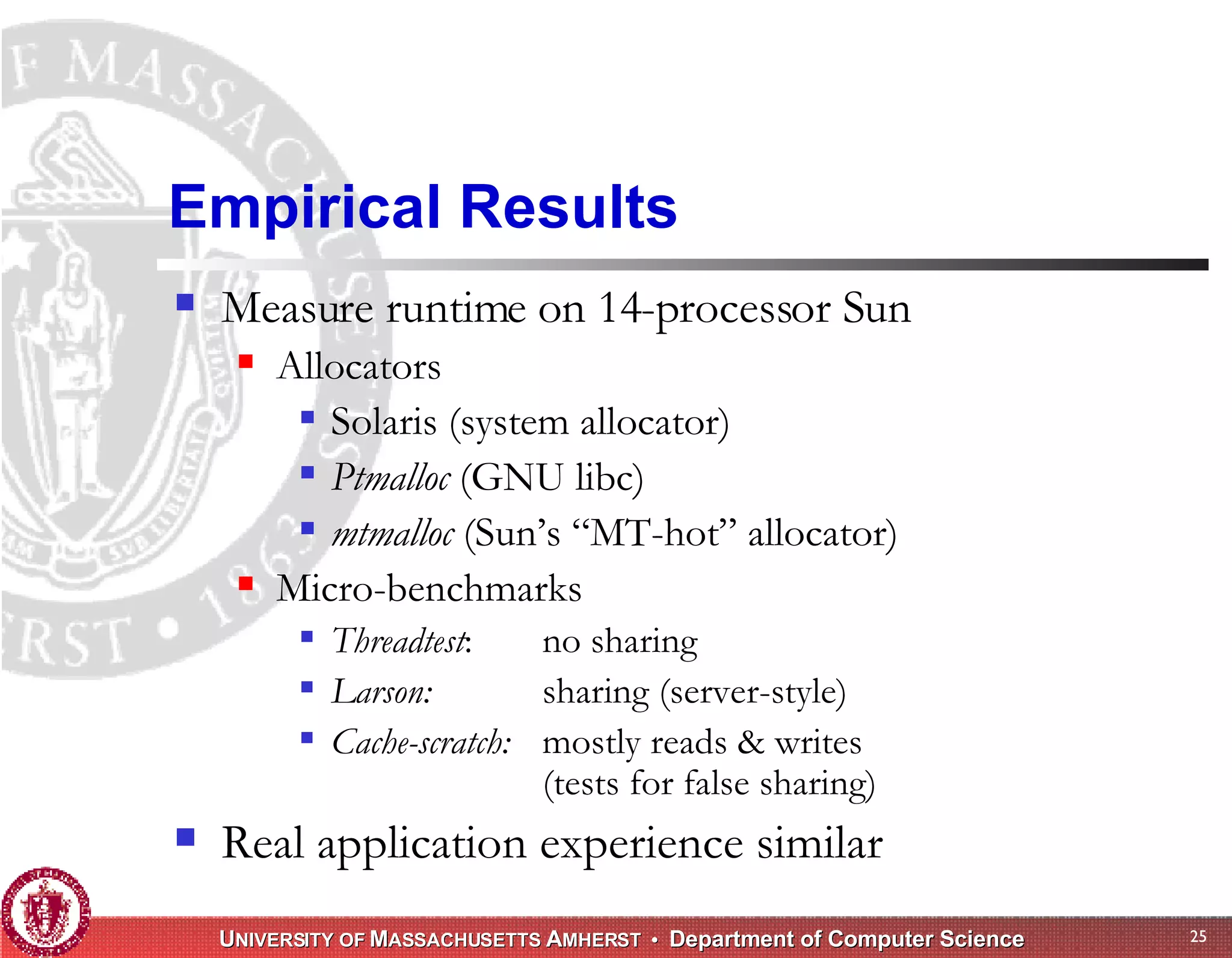 Memory Management for High-Performance Applications